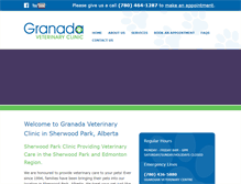 Tablet Screenshot of granadavet.com